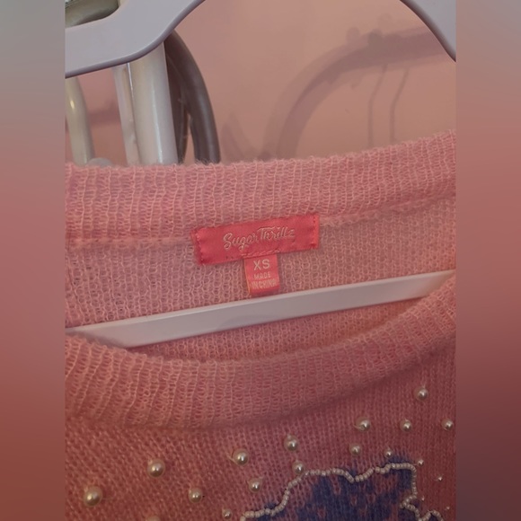 dollskill pink graphic sweater - Picture 3 of 3